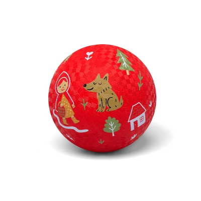 Pelota Caucho Natural Caperucita Roja 18CM